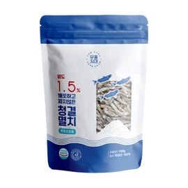 [Moopoongzone] Salinity 1.5% Clean and not salty Anchovy 150g-100% Domestic Anchovy, Low Salinity, Basic Side Dish-Made in Korea